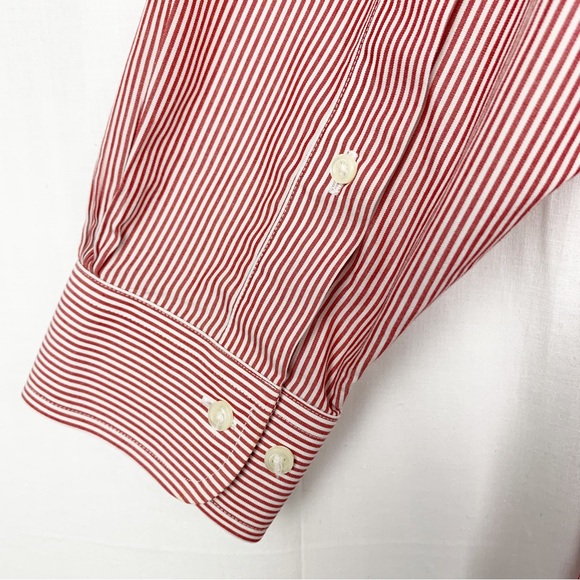 Brooks Brothers Regular Fit Button Down Long Sleeve Non-Iron Stripes size 15.5 - Picture 5 of 6